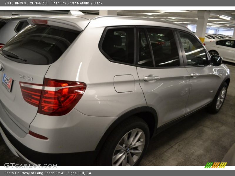 Titanium Silver Metallic / Black 2013 BMW X3 xDrive 28i