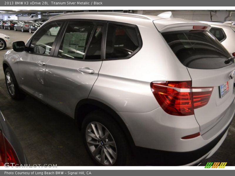 Titanium Silver Metallic / Black 2013 BMW X3 xDrive 28i