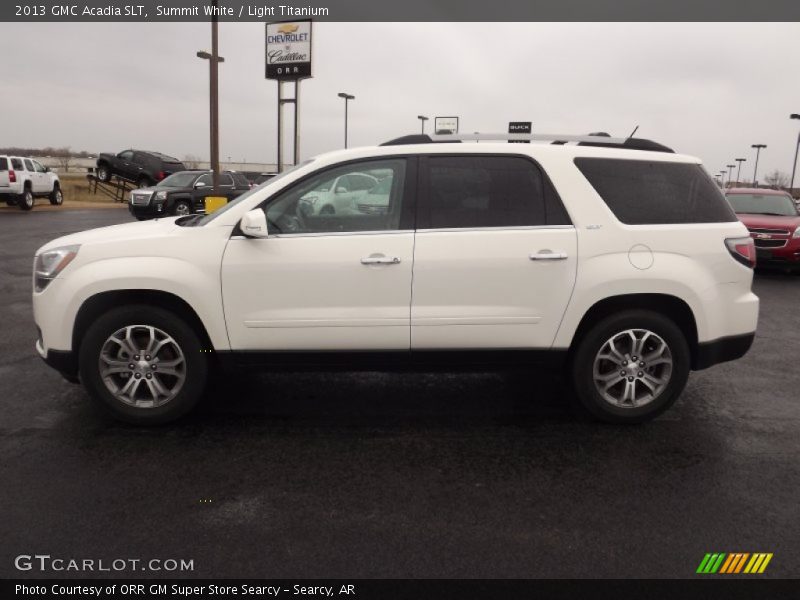 Summit White / Light Titanium 2013 GMC Acadia SLT