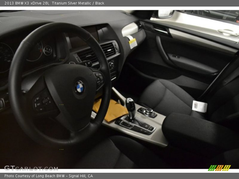 Titanium Silver Metallic / Black 2013 BMW X3 xDrive 28i
