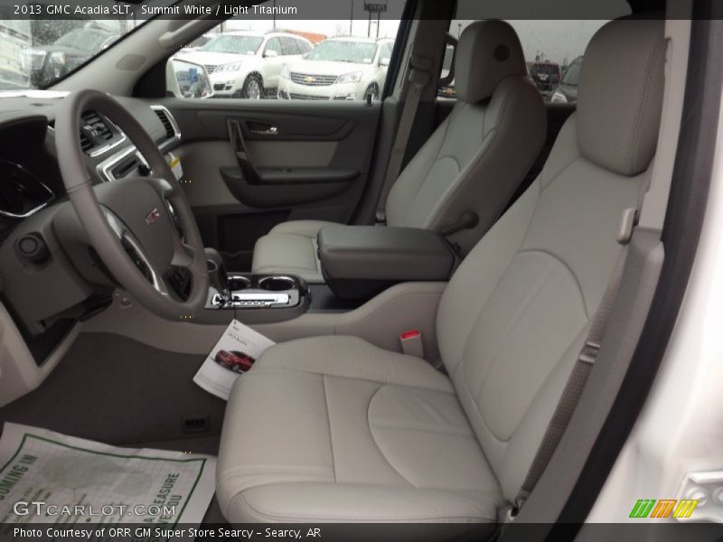 Front Seat of 2013 Acadia SLT