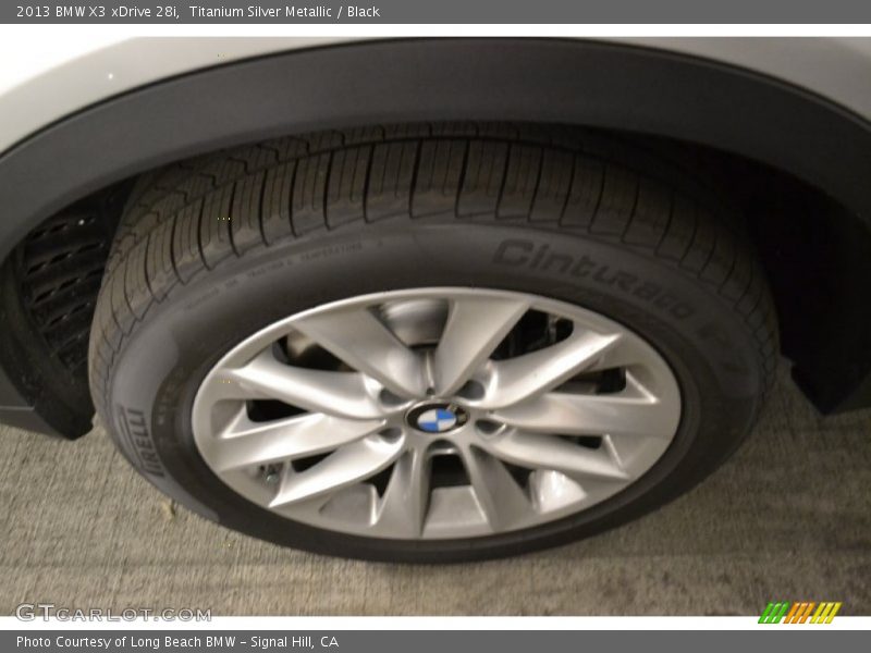 Titanium Silver Metallic / Black 2013 BMW X3 xDrive 28i