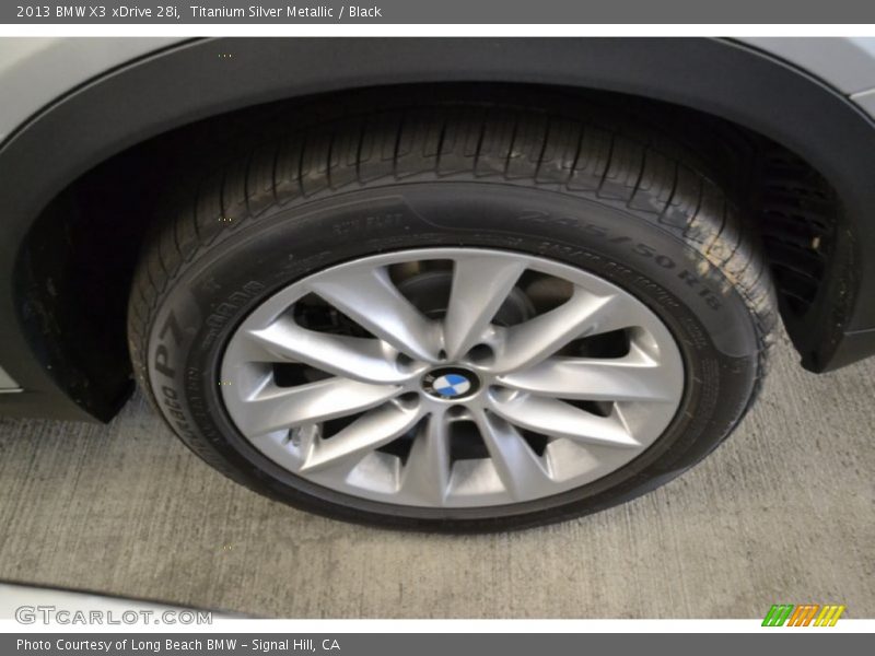 Titanium Silver Metallic / Black 2013 BMW X3 xDrive 28i
