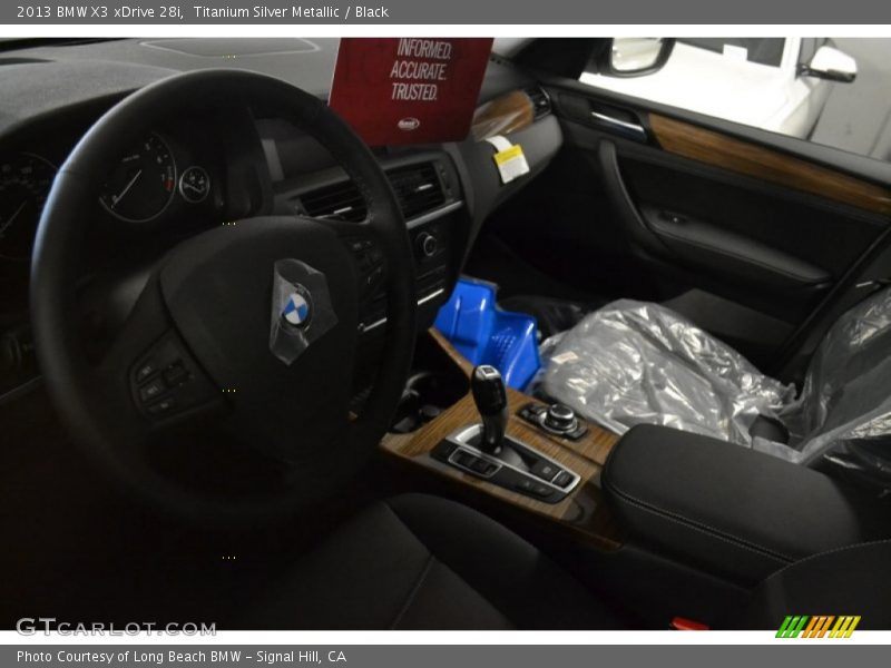 Titanium Silver Metallic / Black 2013 BMW X3 xDrive 28i