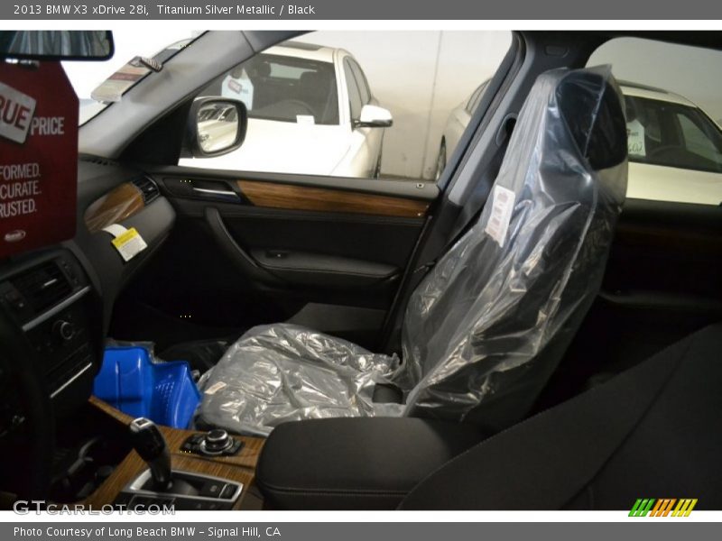 Titanium Silver Metallic / Black 2013 BMW X3 xDrive 28i