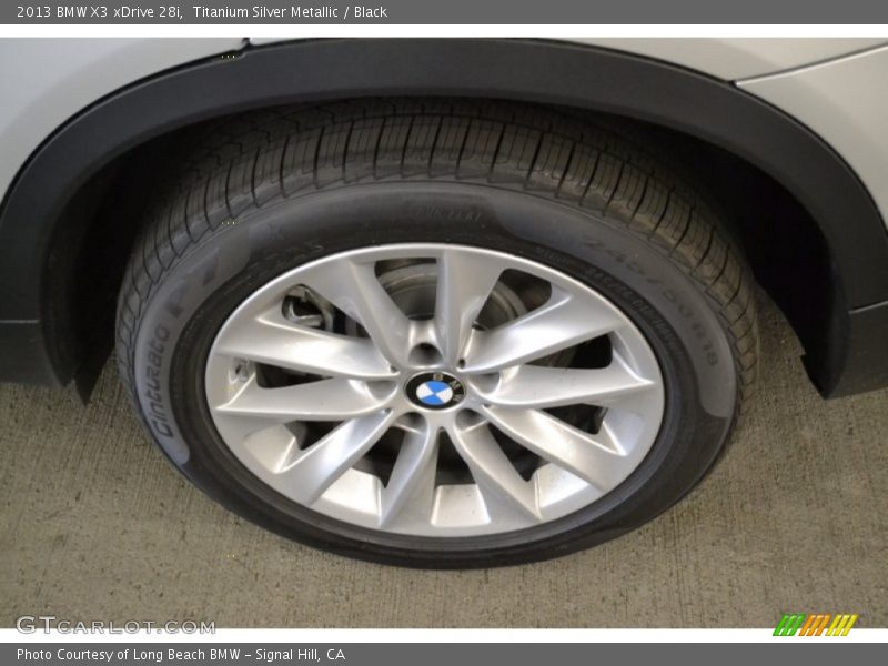 Titanium Silver Metallic / Black 2013 BMW X3 xDrive 28i
