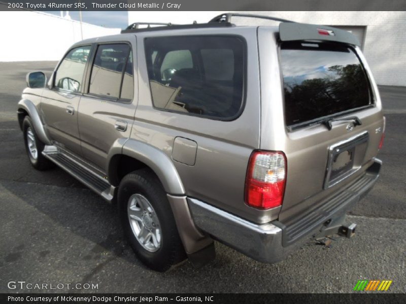 Thunder Cloud Metallic / Gray 2002 Toyota 4Runner SR5