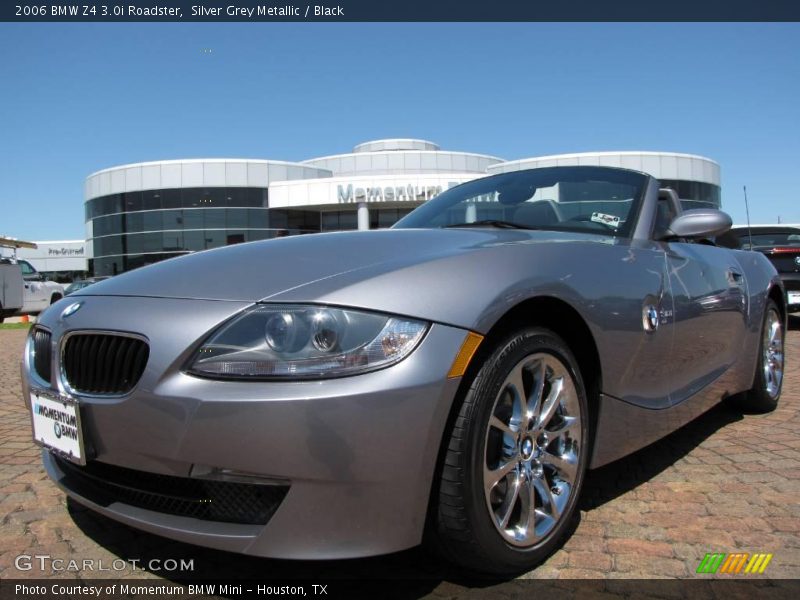 Silver Grey Metallic / Black 2006 BMW Z4 3.0i Roadster