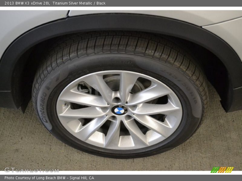 Titanium Silver Metallic / Black 2013 BMW X3 xDrive 28i