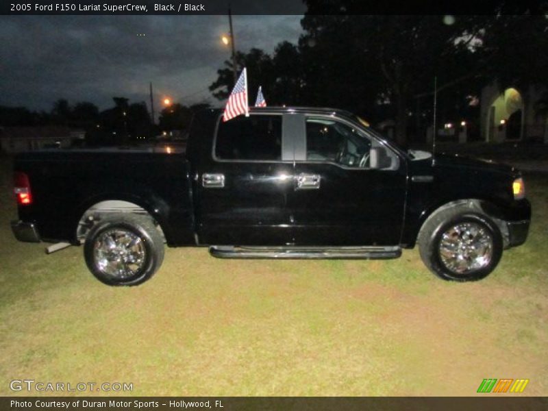 Black / Black 2005 Ford F150 Lariat SuperCrew