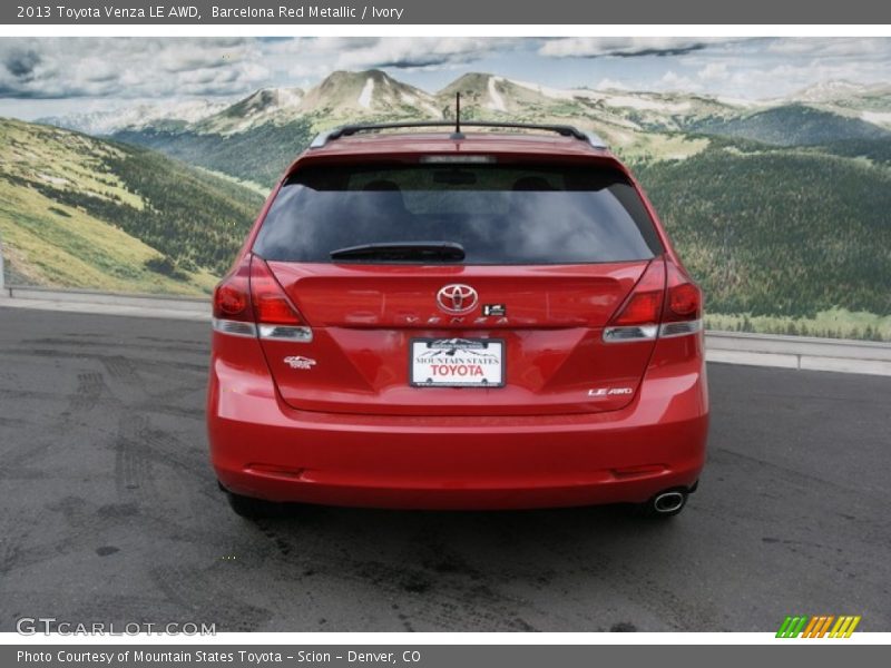 Barcelona Red Metallic / Ivory 2013 Toyota Venza LE AWD