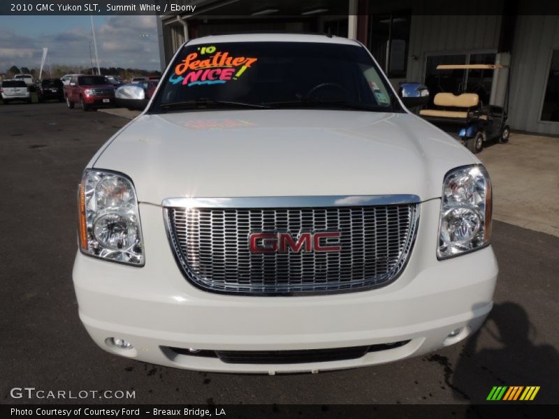 Summit White / Ebony 2010 GMC Yukon SLT