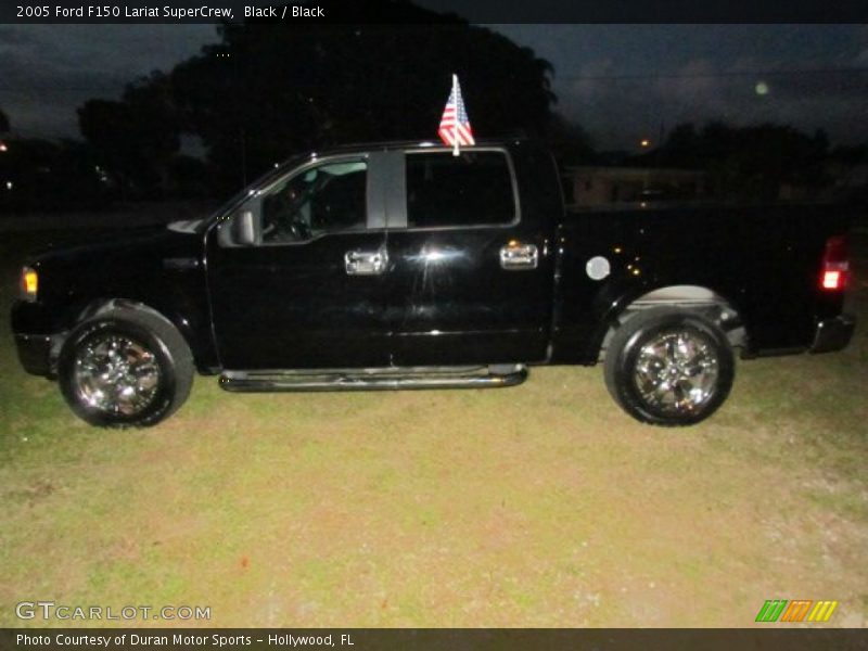 Black / Black 2005 Ford F150 Lariat SuperCrew