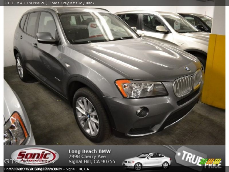 Space Gray Metallic / Black 2013 BMW X3 xDrive 28i