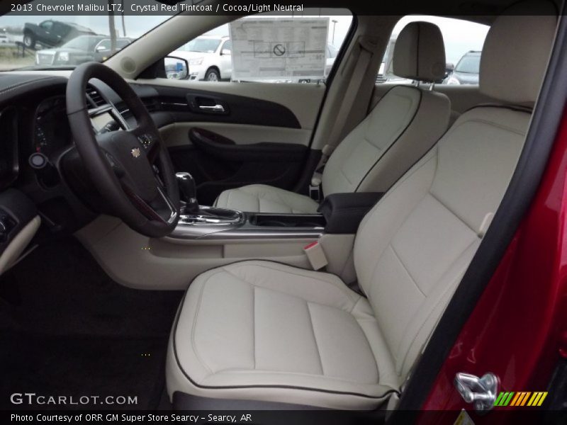 Crystal Red Tintcoat / Cocoa/Light Neutral 2013 Chevrolet Malibu LTZ