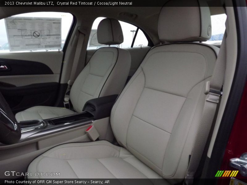 Crystal Red Tintcoat / Cocoa/Light Neutral 2013 Chevrolet Malibu LTZ
