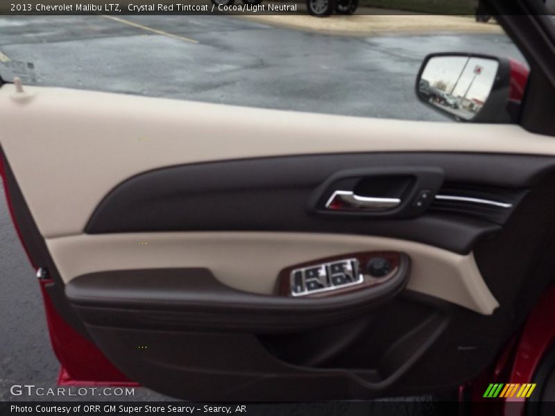 Crystal Red Tintcoat / Cocoa/Light Neutral 2013 Chevrolet Malibu LTZ