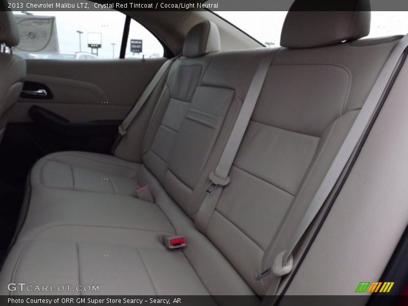 Crystal Red Tintcoat / Cocoa/Light Neutral 2013 Chevrolet Malibu LTZ