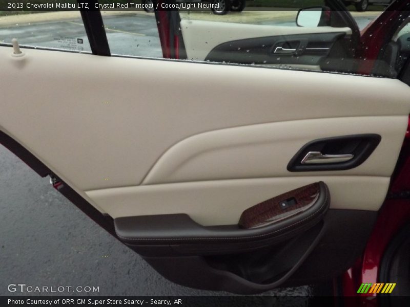 Crystal Red Tintcoat / Cocoa/Light Neutral 2013 Chevrolet Malibu LTZ