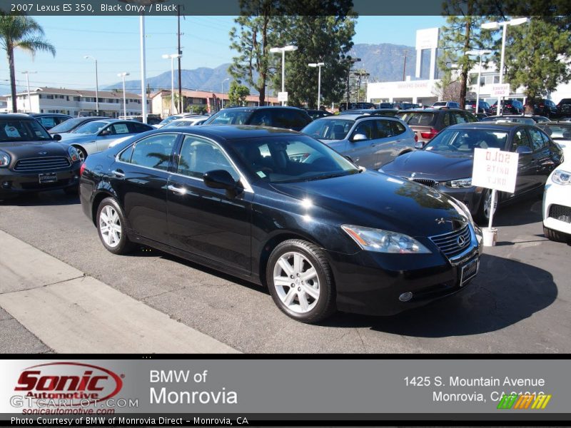 Black Onyx / Black 2007 Lexus ES 350