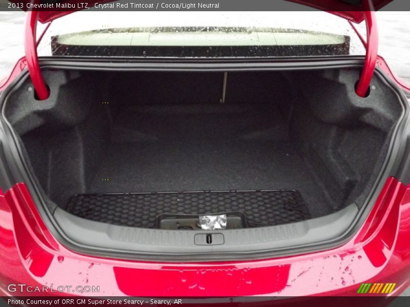 Crystal Red Tintcoat / Cocoa/Light Neutral 2013 Chevrolet Malibu LTZ