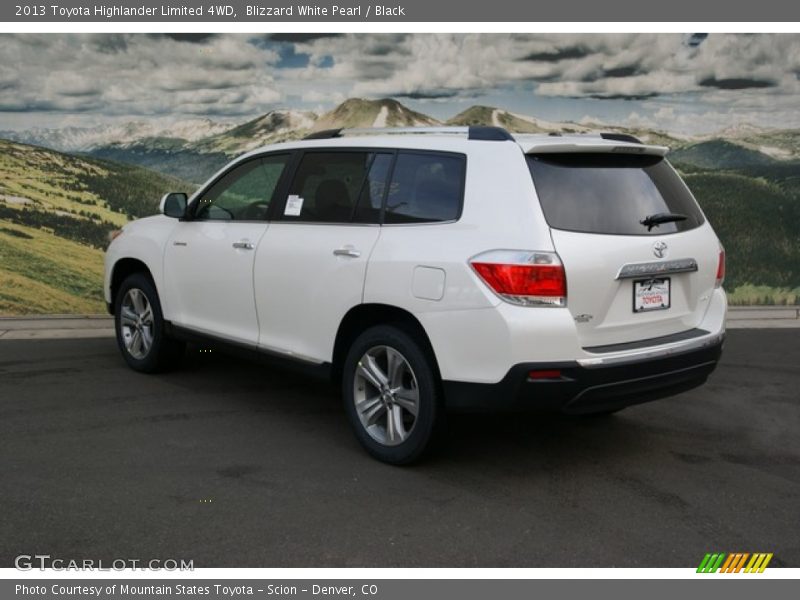 Blizzard White Pearl / Black 2013 Toyota Highlander Limited 4WD