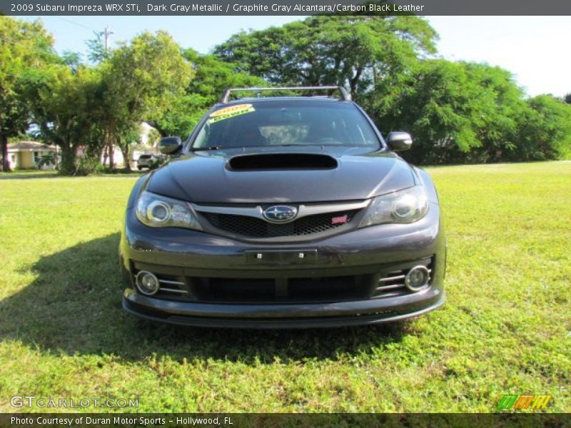 Dark Gray Metallic / Graphite Gray Alcantara/Carbon Black Leather 2009 Subaru Impreza WRX STi