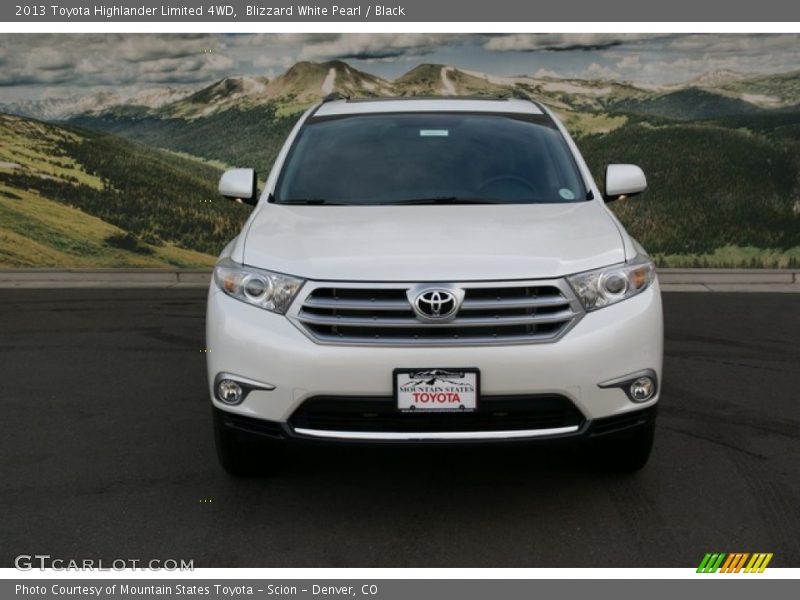 Blizzard White Pearl / Black 2013 Toyota Highlander Limited 4WD