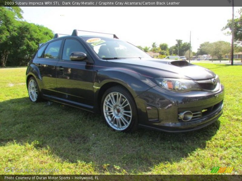 Dark Gray Metallic / Graphite Gray Alcantara/Carbon Black Leather 2009 Subaru Impreza WRX STi