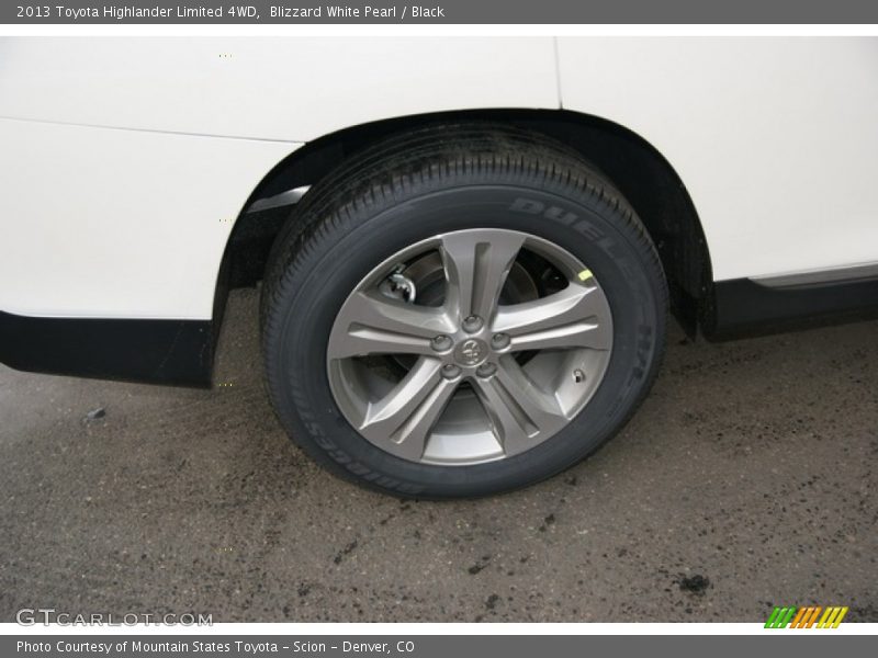 Blizzard White Pearl / Black 2013 Toyota Highlander Limited 4WD