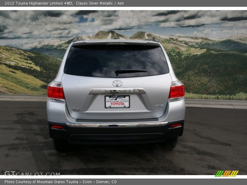 Classic Silver Metallic / Ash 2013 Toyota Highlander Limited 4WD