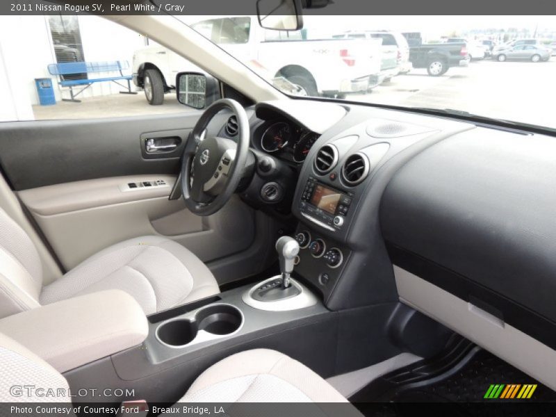 Pearl White / Gray 2011 Nissan Rogue SV