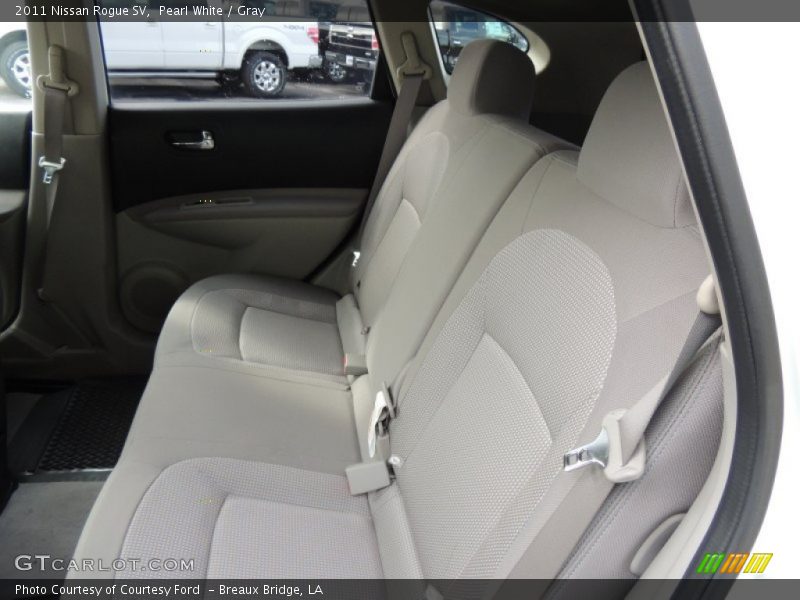 Pearl White / Gray 2011 Nissan Rogue SV