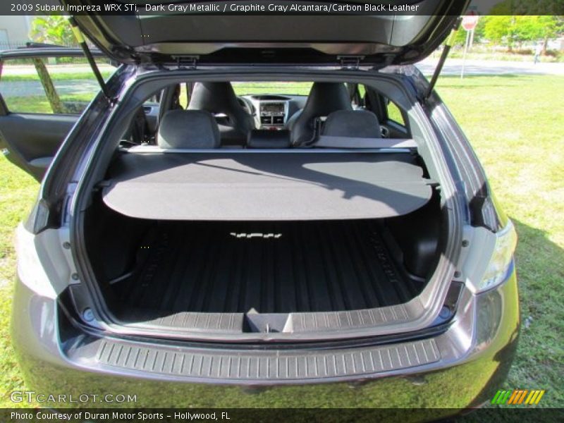 Dark Gray Metallic / Graphite Gray Alcantara/Carbon Black Leather 2009 Subaru Impreza WRX STi
