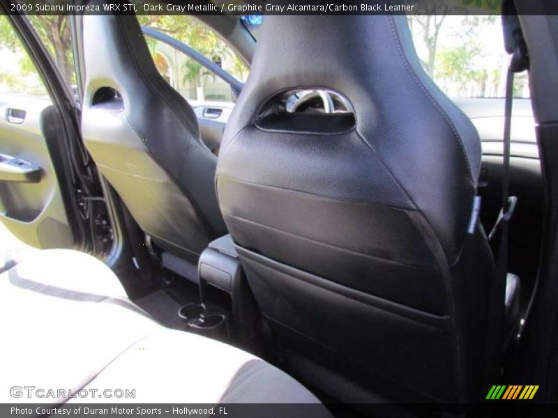 Dark Gray Metallic / Graphite Gray Alcantara/Carbon Black Leather 2009 Subaru Impreza WRX STi
