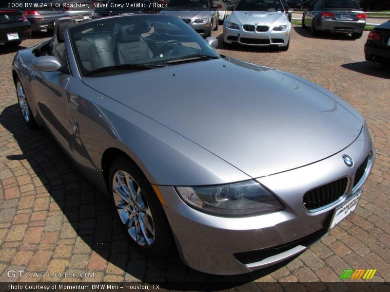 Silver Grey Metallic / Black 2006 BMW Z4 3.0i Roadster