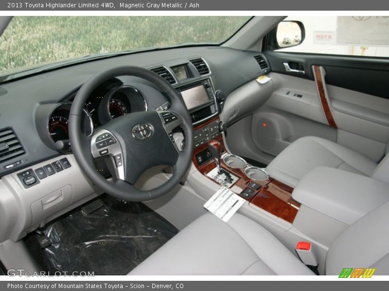 Magnetic Gray Metallic / Ash 2013 Toyota Highlander Limited 4WD