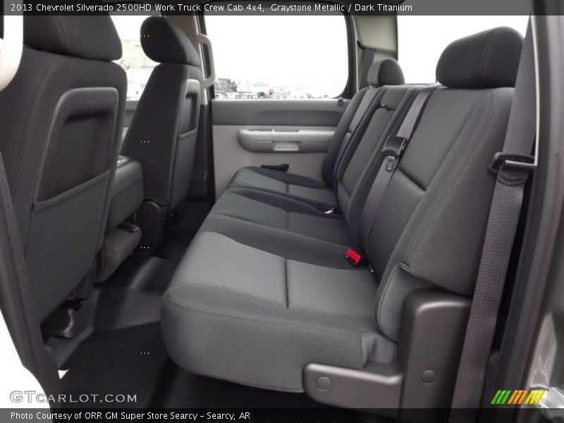 Rear Seat of 2013 Silverado 2500HD Work Truck Crew Cab 4x4