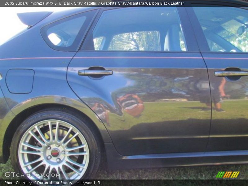 Dark Gray Metallic / Graphite Gray Alcantara/Carbon Black Leather 2009 Subaru Impreza WRX STi