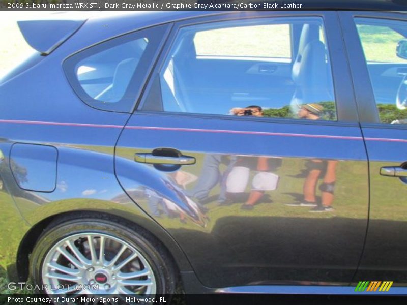 Dark Gray Metallic / Graphite Gray Alcantara/Carbon Black Leather 2009 Subaru Impreza WRX STi