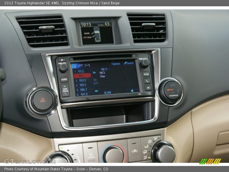 Sizzling Crimson Mica / Sand Beige 2013 Toyota Highlander SE 4WD