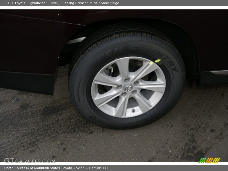 Sizzling Crimson Mica / Sand Beige 2013 Toyota Highlander SE 4WD