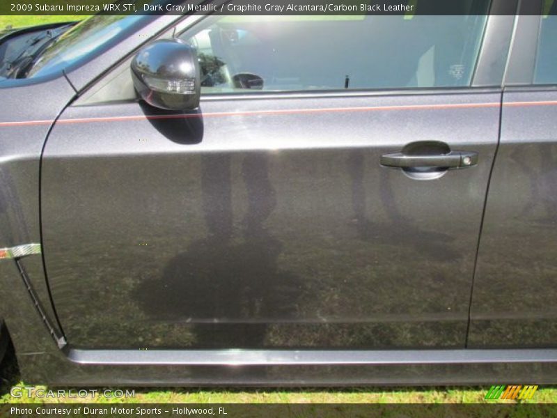 Dark Gray Metallic / Graphite Gray Alcantara/Carbon Black Leather 2009 Subaru Impreza WRX STi
