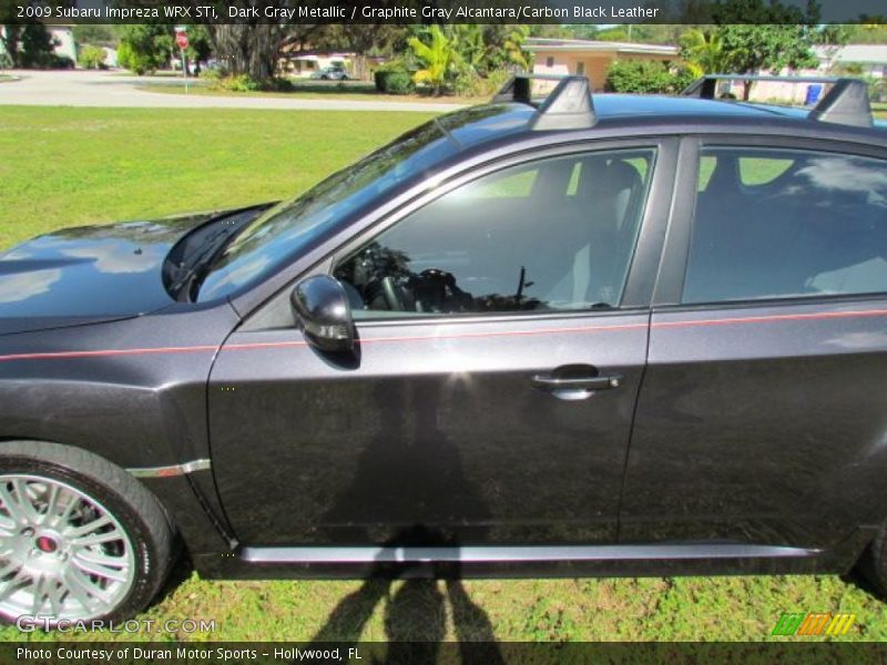Dark Gray Metallic / Graphite Gray Alcantara/Carbon Black Leather 2009 Subaru Impreza WRX STi