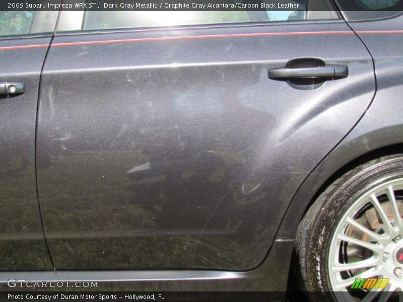 Dark Gray Metallic / Graphite Gray Alcantara/Carbon Black Leather 2009 Subaru Impreza WRX STi