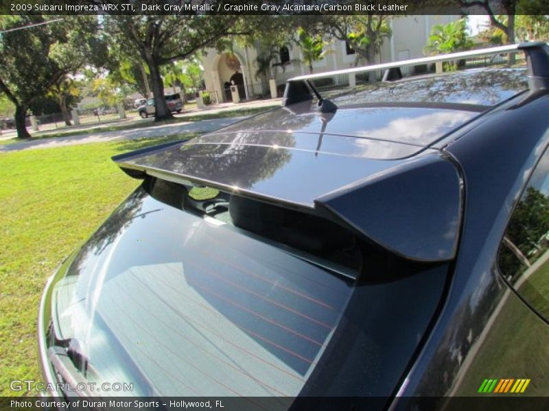 Dark Gray Metallic / Graphite Gray Alcantara/Carbon Black Leather 2009 Subaru Impreza WRX STi