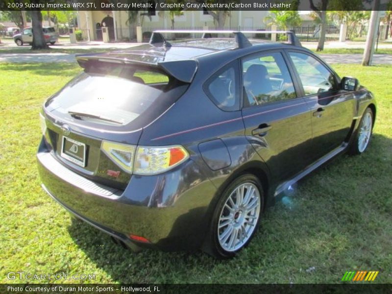 Dark Gray Metallic / Graphite Gray Alcantara/Carbon Black Leather 2009 Subaru Impreza WRX STi