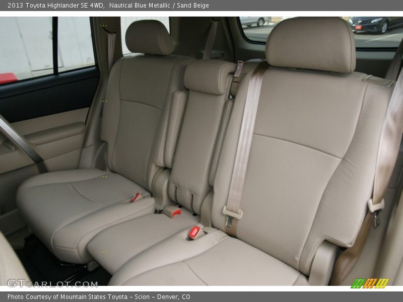 Nautical Blue Metallic / Sand Beige 2013 Toyota Highlander SE 4WD