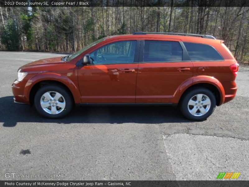 Copper Pearl / Black 2013 Dodge Journey SE