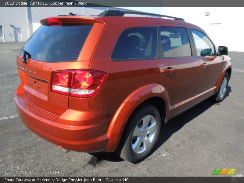 Copper Pearl / Black 2013 Dodge Journey SE
